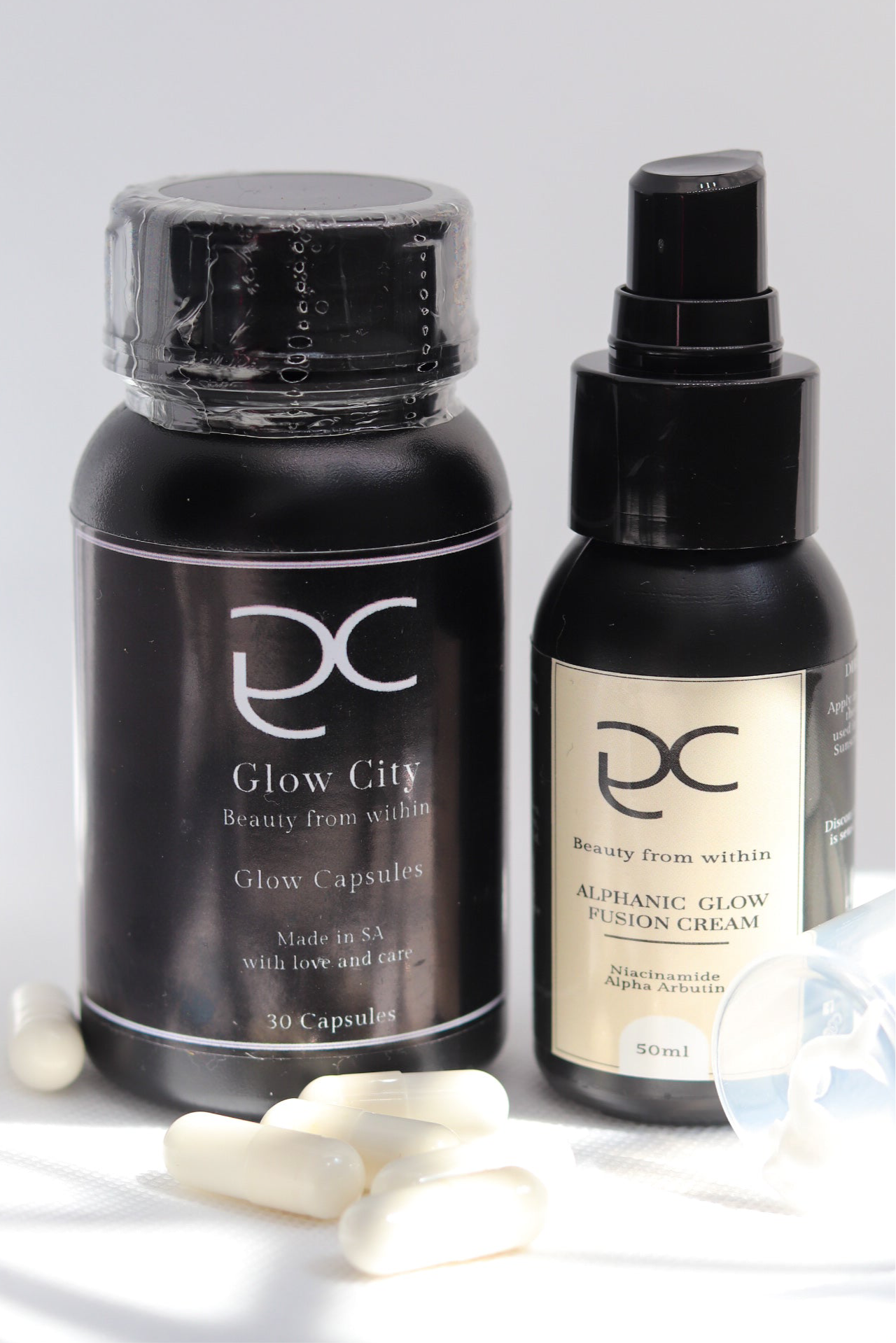 Glow Pills & Alphanic Glow Fusion Cream Combo