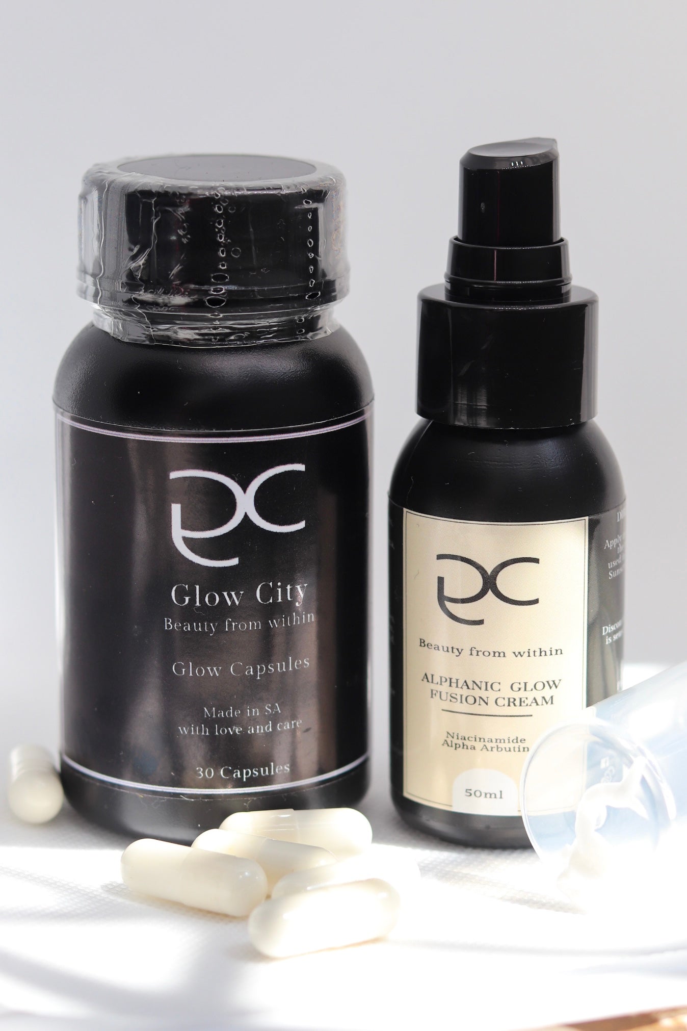 Glow Pills & Alphanic Glow Fusion Cream Combo